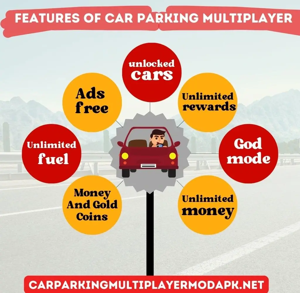 features of Car parking multiplayer